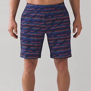 Lululemon Men's Colorful Striped 9" T.H.E. Short - Size Medium